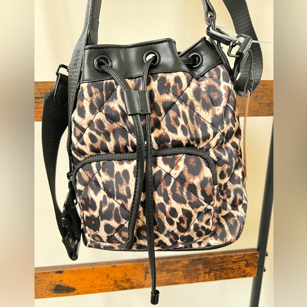 Steve Madden Brivera Leopard Bucket bag